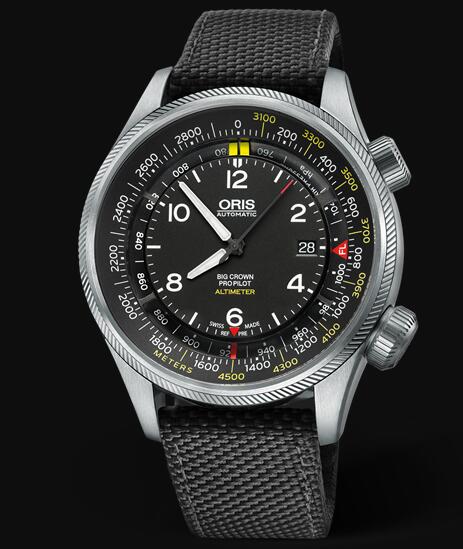 Oris Aviation Big Crown Propilot ALTIMETER WITH METER SCALE 47mm Replica Watch 01 733 7705 4164-Set 5 23 15FC